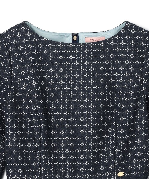 TOCCA(トッカ)の「SWEET TEA TIME LACE 総レースドレス(ワンピース・レディース・グレー系7/ネイビー系7・00/0/2)」の9枚目の写真