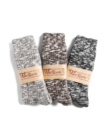 WILD BRICKS（ワイルドブリックス）の「W26 COTTON SLUB SOCKS SET (3 color)（ソックス/靴下）」