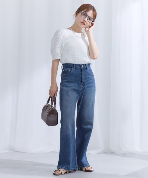 COHINA(コヒナ)の「レースアップセミフレアデニム 【低身長・小柄女性】(デニムパンツ・レディース・ライトインディゴブルー/インディゴブルー・M-Regular/XS-Short/S-Regular/XS-Regular/S-Short)」の8枚目の写真