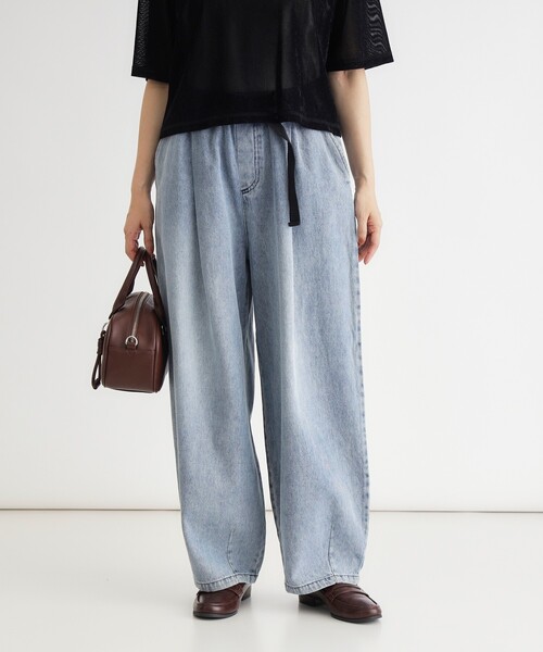 HONEYSUCKLE ROSE(ハニーサックルローズ)の「デニムタックコクーンパンツ(その他パンツ・レディース・ネイビー/ブルー系その他/ブロンズ・04/05)」の7枚目の写真