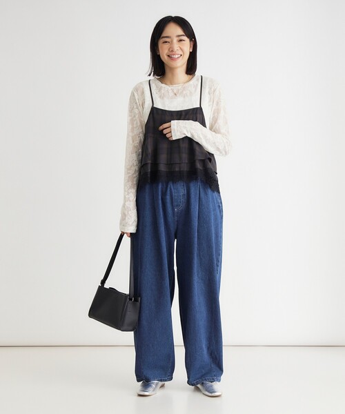HONEYSUCKLE ROSE(ハニーサックルローズ)の「デニムタックコクーンパンツ(その他パンツ・レディース・ネイビー/ブルー系その他/ブロンズ・04/05)」の14枚目の写真