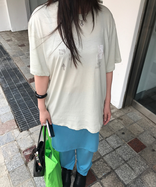 MILLO WOMEN（ミロウーマン）の「オブジェクトモチーフTシャツ[ヴィンテージミント]（Tシャツ/カットソー・レディース・その他・ONE SIZE）」の2枚目の写真