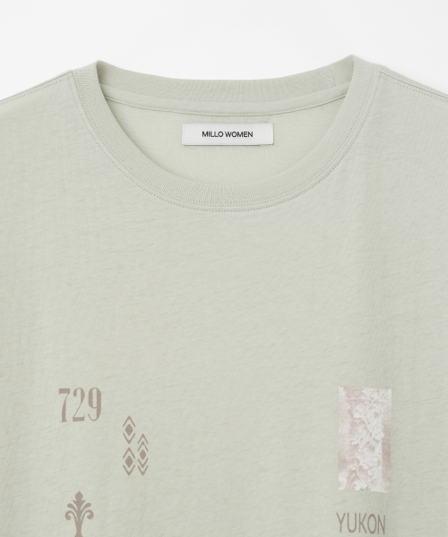 MILLO WOMEN（ミロウーマン）の「オブジェクトモチーフTシャツ[ヴィンテージミント]（Tシャツ/カットソー・レディース・その他・ONE SIZE）」の7枚目の写真