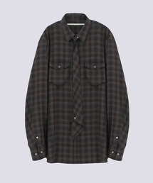 STUDIOUS（ステュディオス）の「NECKTIE SHIRT（シャツ/ブラウス）」