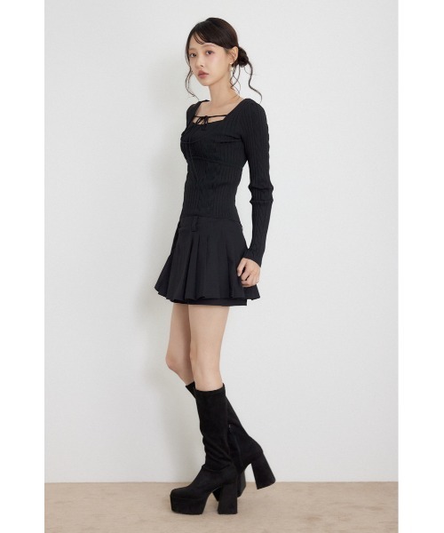 rienda(リエンダ)の「【AW先行アイテム】ケーブルタイトニットトップス 秋服 冬服(ニット/セーター・レディース・アイボリー/ピンク/ブラック・FREE)」の5枚目の写真