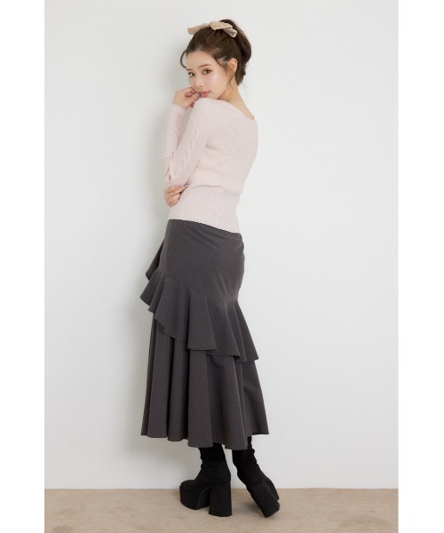 rienda(リエンダ)の「【AW先行アイテム】ケーブルタイトニットトップス 秋服 冬服(ニット/セーター・レディース・アイボリー/ピンク/ブラック・FREE)」の22枚目の写真