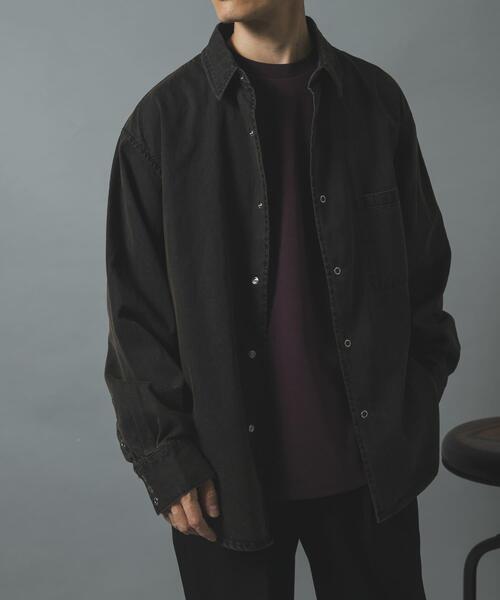 ITEMS URBANRESEARCH(アイテムズ アーバンリサーチ)の「フェードデニムリングドットボタンシャツ(シャツ/ブラウス・メンズ・ネイビー/ブラック/ブルー・MEDIUM/LARGE)」の6枚目の写真