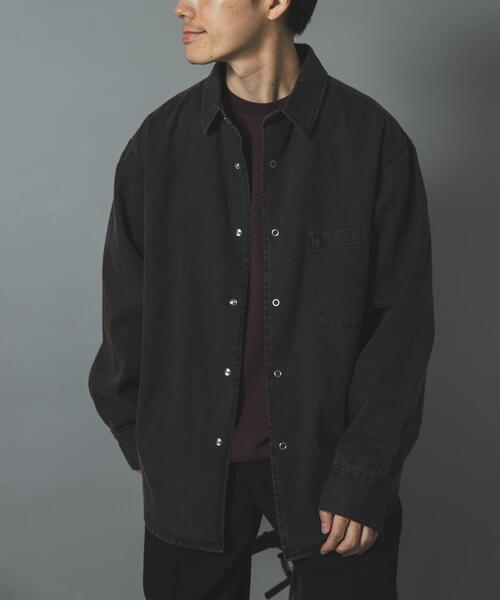 ITEMS URBANRESEARCH(アイテムズ アーバンリサーチ)の「フェードデニムリングドットボタンシャツ(シャツ/ブラウス・メンズ・ネイビー/ブラック/ブルー・MEDIUM/LARGE)」の7枚目の写真