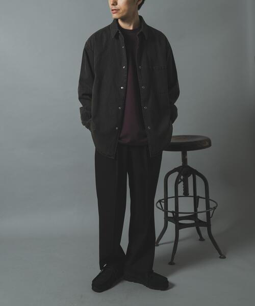 ITEMS URBANRESEARCH(アイテムズ アーバンリサーチ)の「フェードデニムリングドットボタンシャツ(シャツ/ブラウス・メンズ・ネイビー/ブラック/ブルー・MEDIUM/LARGE)」の10枚目の写真