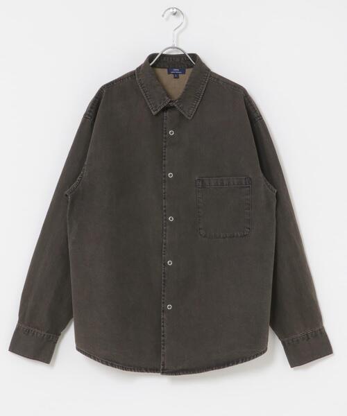 ITEMS URBANRESEARCH(アイテムズ アーバンリサーチ)の「フェードデニムリングドットボタンシャツ(シャツ/ブラウス・メンズ・ネイビー/ブラック/ブルー・MEDIUM/LARGE)」の11枚目の写真
