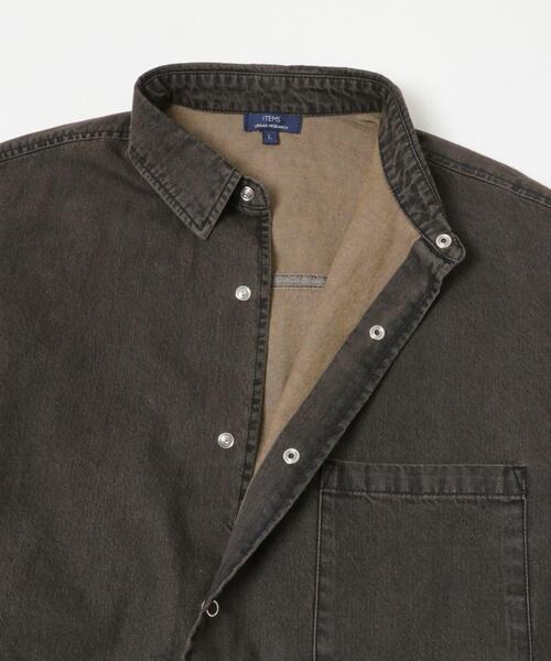 ITEMS URBANRESEARCH(アイテムズ アーバンリサーチ)の「フェードデニムリングドットボタンシャツ(シャツ/ブラウス・メンズ・ネイビー/ブラック/ブルー・MEDIUM/LARGE)」の12枚目の写真