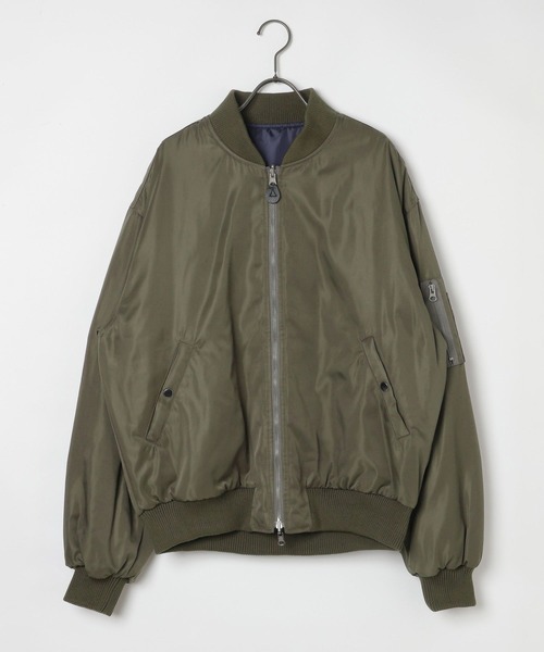 GEORGE'S(ジョージズ)の「リバーシブルMA-1(MA-1・メンズ・ブラック/カーキ・LARGE/MEDIUM)」の1枚目の写真
