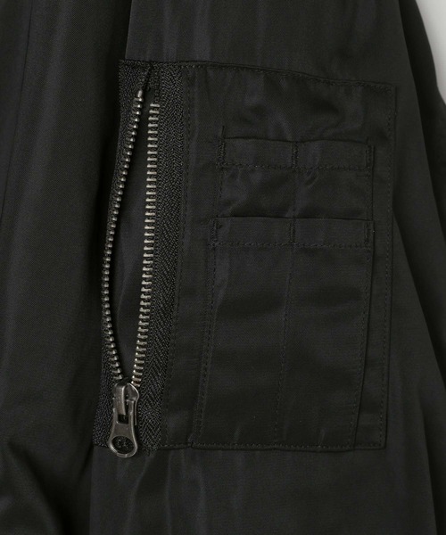GEORGE'S(ジョージズ)の「リバーシブルMA-1(MA-1・メンズ・ブラック/カーキ・LARGE/MEDIUM)」の8枚目の写真