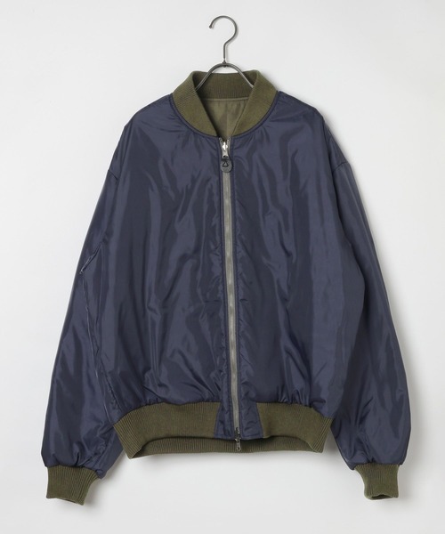 GEORGE'S(ジョージズ)の「リバーシブルMA-1(MA-1・メンズ・ブラック/カーキ・LARGE/MEDIUM)」の11枚目の写真