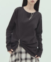 【tanakadaisuke/タナカダイスケ】body piercing long sleeve　pullover/ボディピアシングロングスリーブプルオーバー