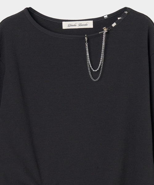 tanakadaisuke(タナカダイスケ)の「【tanakadaisuke/タナカダイスケ】body piercing long sleeve pullover/ボディピアシングロングスリーブプルオーバー(スウェット・レディース・ベージュ/グレー・FREE)」の11枚目の写真