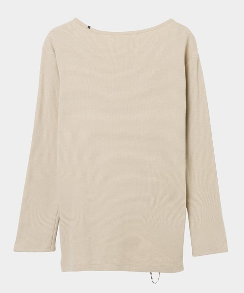 tanakadaisuke(タナカダイスケ)の「【tanakadaisuke/タナカダイスケ】body piercing long sleeve pullover/ボディピアシングロングスリーブプルオーバー(スウェット・レディース・ベージュ/グレー・FREE)」の6枚目の写真