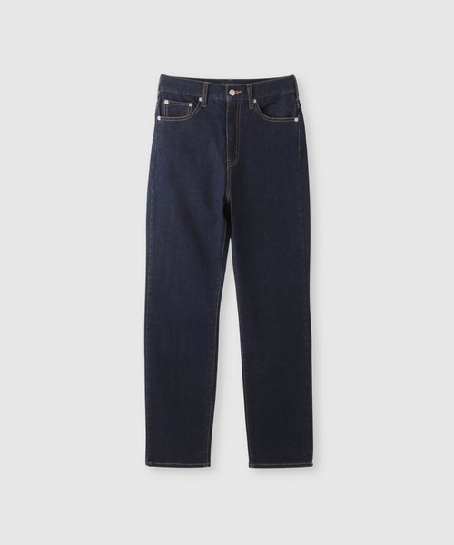 NAVY(ネイビー)の「【NAVY/ネイビー】マイデニ ミッドライズ スリムデニムパンツ(デニムパンツ・レディース・ブラック/ネイビー・S/M/L)」の2枚目の写真