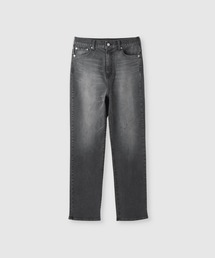 【NAVY/ネイビー】マイデニ ミッドライズ スリムデニムパンツ