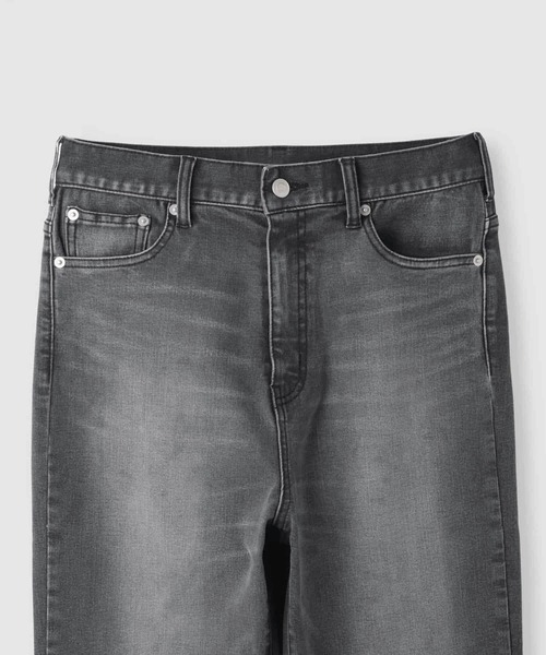 NAVY(ネイビー)の「【NAVY/ネイビー】マイデニ ミッドライズ スリムデニムパンツ(デニムパンツ・レディース・ブラック/ネイビー・S/M/L)」の4枚目の写真