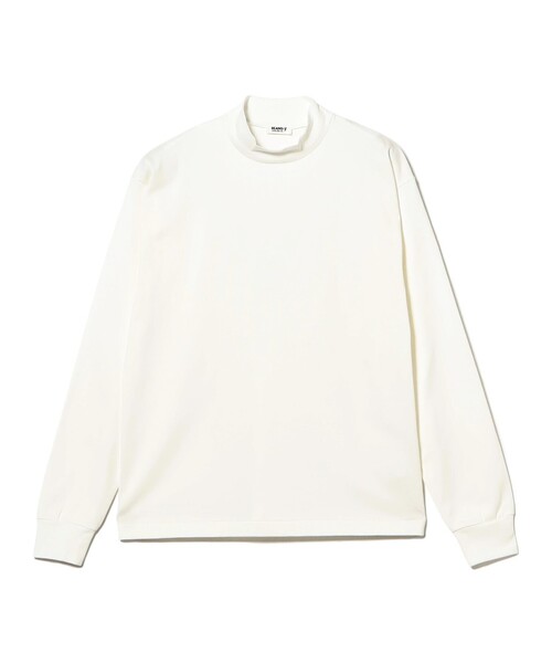 BEAMS F(ビームスエフ)の「ファーストグレードスーピマコットン ロングスリーブ モックネック コンフォートフィット Tシャツ(Tシャツ/カットソー・メンズ・ブラック/ホワイト/チャコールグレー・M/S/XL/L)」の4枚目の写真