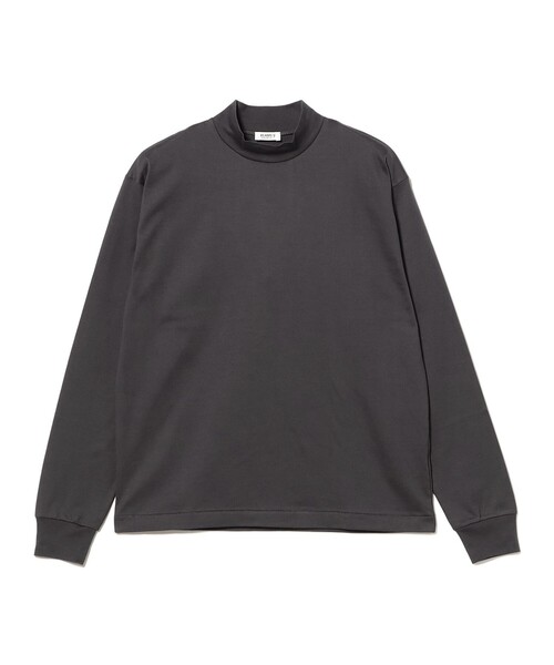 BEAMS F(ビームスエフ)の「ファーストグレードスーピマコットン ロングスリーブ モックネック コンフォートフィット Tシャツ(Tシャツ/カットソー・メンズ・ブラック/ホワイト/チャコールグレー・M/S/XL/L)」の10枚目の写真