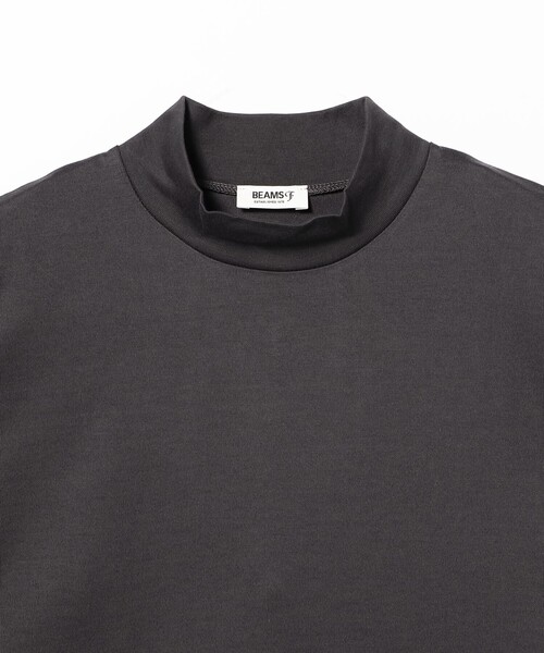 BEAMS F(ビームスエフ)の「ファーストグレードスーピマコットン ロングスリーブ モックネック コンフォートフィット Tシャツ(Tシャツ/カットソー・メンズ・ブラック/ホワイト/チャコールグレー・M/S/XL/L)」の11枚目の写真