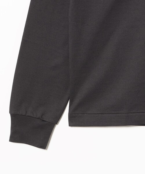 BEAMS F(ビームスエフ)の「ファーストグレードスーピマコットン ロングスリーブ モックネック コンフォートフィット Tシャツ(Tシャツ/カットソー・メンズ・ブラック/ホワイト/チャコールグレー・M/S/XL/L)」の12枚目の写真