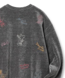 MICKEY MOUSE（ミッキーマウス）の「2026AW Disney/ディズニー オーバーサイズ  カットモール 裏シャギー 刺繍ニット レディース メンズ（ニット/セーター）」