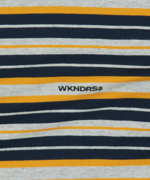 WKNDRS(ウィーキャンドース)の「MULTI STRIPE LS Tシャツ (ネイビー)(Tシャツ/カットソー・レディース・その他・LARGE/X-LARGE/SMALL/MEDIUM)」の6枚目の写真