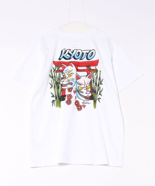 RVCA(ルーカ)の「RVCA メンズ KYOTO FOX MASK TEE Tシャツ 【2026年秋冬モデル】(Tシャツ/カットソー・メンズ・ブラック/ホワイト・X-LARGE/LARGE/MEDIUM/SMALL)」の3枚目の写真