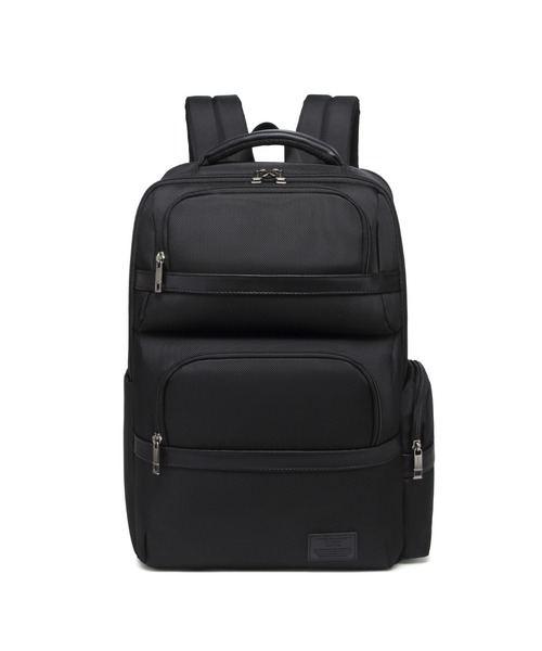 GUSCIO UOMO(グッシオ ウォーモ)の「【グッシオ ウォーモ】大容量ビジネスリュック 牛革付属(ビジネスバッグ・メンズ・ブラック/ネイビー/ダークグレー・FREE)」の4枚目の写真