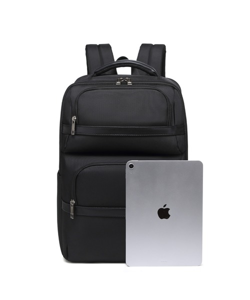 GUSCIO UOMO(グッシオ ウォーモ)の「【グッシオ ウォーモ】大容量ビジネスリュック 牛革付属(ビジネスバッグ・メンズ・ブラック/ネイビー/ダークグレー・FREE)」の9枚目の写真
