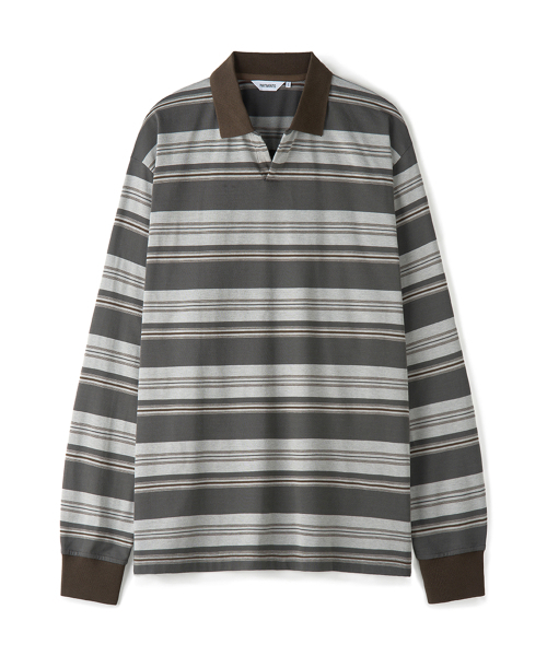 PARTIMENTO(パルティメント)の「ブロックストライプ ラグビー ロングスリーブ トープ(Tシャツ/カットソー・メンズ・その他・MEDIUM/LARGE)」の1枚目の写真