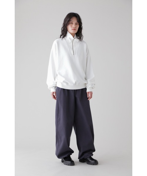 YLEVE（イレーヴ）の「Ｙ / ORGANIC COTTON BLEND HEAVY WEIGHT FLEECE HALF ZIP（Tシャツ/カットソー・メンズ・ホワイト・4）」の6枚目の写真