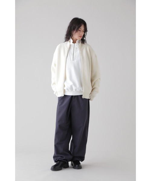 YLEVE（イレーヴ）の「Ｙ / ORGANIC COTTON BLEND HEAVY WEIGHT FLEECE HALF ZIP（Tシャツ/カットソー・メンズ・ホワイト・4）」の8枚目の写真