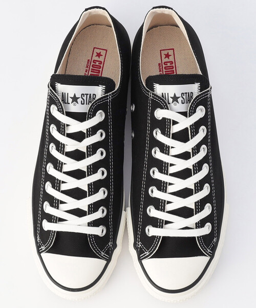CONVERSE(コンバース)の「CONVERSE/コンバース CANVAS ALL STAR J OX/キャンバス オールスター J OX(スニーカー・メンズ・ブラック/ナチュラル・28.0cm/27.0cm/26.0cm)」の3枚目の写真