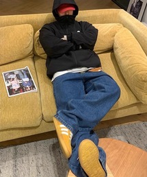 韓国ストリート オーバーサイズ ワイドデニムパンツ ルーズシルエット