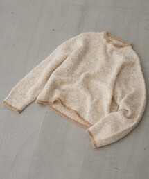 coen（コーエン）の「【選べる10色展開】配色ラインブークレミックスカラーニット(WEB限定カラーあり)（ニット/セーター）」