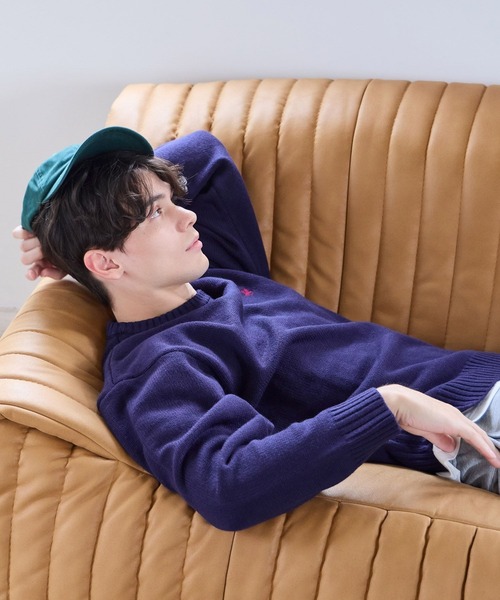 GLOBAL WORK(グローバルワーク)の「【BEVERLY HILLS POLO CLUB】UNISEX/クルーニット/685515(ニット/セーター・メンズ・ネイビー/アイボリー・SMALL/MEDIUM/LARGE)」の9枚目の写真