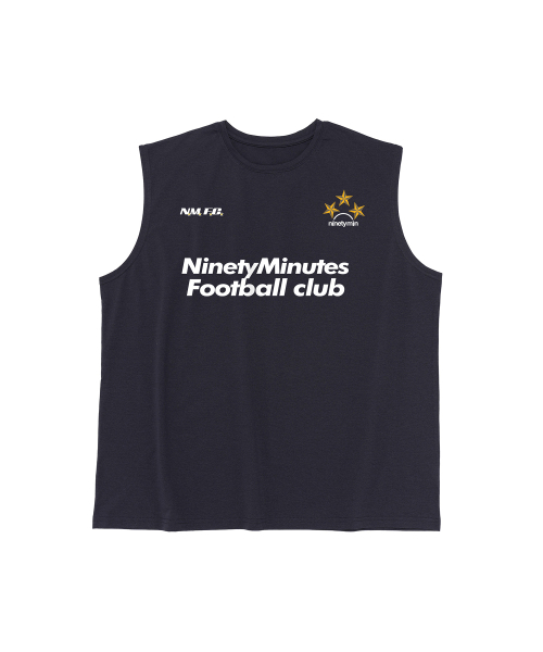NINETYMINUTES(ナインティーミニッツ)の「フットボール クラブ クレスト ドライフロー スリーブレス (チャコール)(Tシャツ/カットソー・メンズ・その他・X-LARGE/2XL)」の1枚目の写真