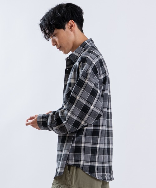 SHISKY(シスキー)の「TCRビエラチェック長袖ルーズREGシャツ(シャツ/ブラウス・メンズ・B/C/A・MEDIUM/X-LARGE/LARGE)」の11枚目の写真