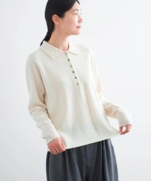 HAU（ハウ）の「ニットトップス "wool polo"（ニット/セーター）」