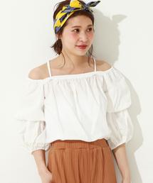 Another Edition | タイプライターオフショルダーブラウス/ AEMBC C TYP OFF/S BLUS(シャツ/ブラウス)