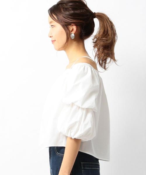 Another Edition（アナザーエディション）の「タイプライターオフショルダーブラウス/ AEMBC C TYP OFF/S BLUS◆（シャツ/ブラウス・レディース・オフホワイト・フリー）」の6枚目の写真