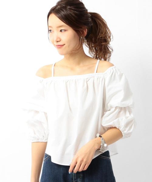 Another Edition（アナザーエディション）の「タイプライターオフショルダーブラウス/ AEMBC C TYP OFF/S BLUS◆（シャツ/ブラウス・レディース・オフホワイト・フリー）」の3枚目の写真