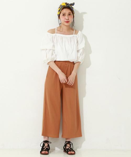 Another Edition（アナザーエディション）の「タイプライターオフショルダーブラウス/ AEMBC C TYP OFF/S BLUS◆（シャツ/ブラウス・レディース・オフホワイト・フリー）」の14枚目の写真