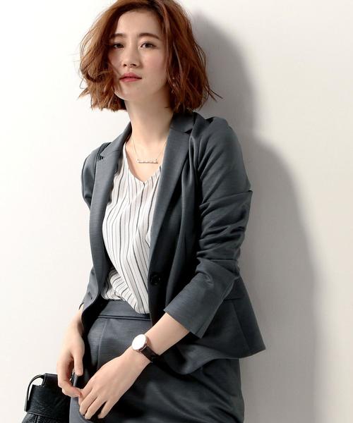 UNITED ARROWS(ユナイテッドアローズ)の「○UBBT RAMIE テーラード ジャケット◆(テーラードジャケット・レディース・オフホワイト/グレー/ネイビー・40/38/36)」の11枚目の写真