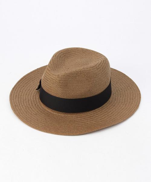 SHIPS JET BLUE（シップスジェットブルー）の「SHIPS JET BLUE(シップス ジェットブルー): 【スペイン製】 ペーパーストローハット（ハット・メンズ・ブラック/ブラウン/ホワイト・ONE SIZE）」の3枚目の写真