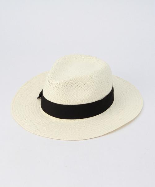 SHIPS JET BLUE（シップスジェットブルー）の「SHIPS JET BLUE(シップス ジェットブルー): 【スペイン製】 ペーパーストローハット（ハット・メンズ・ブラック/ブラウン/ホワイト・ONE SIZE）」の2枚目の写真